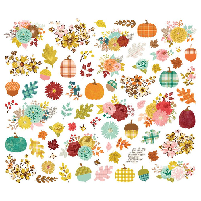 Simple Stories Pumpkins & Plaid - Floral Bits & Pieces