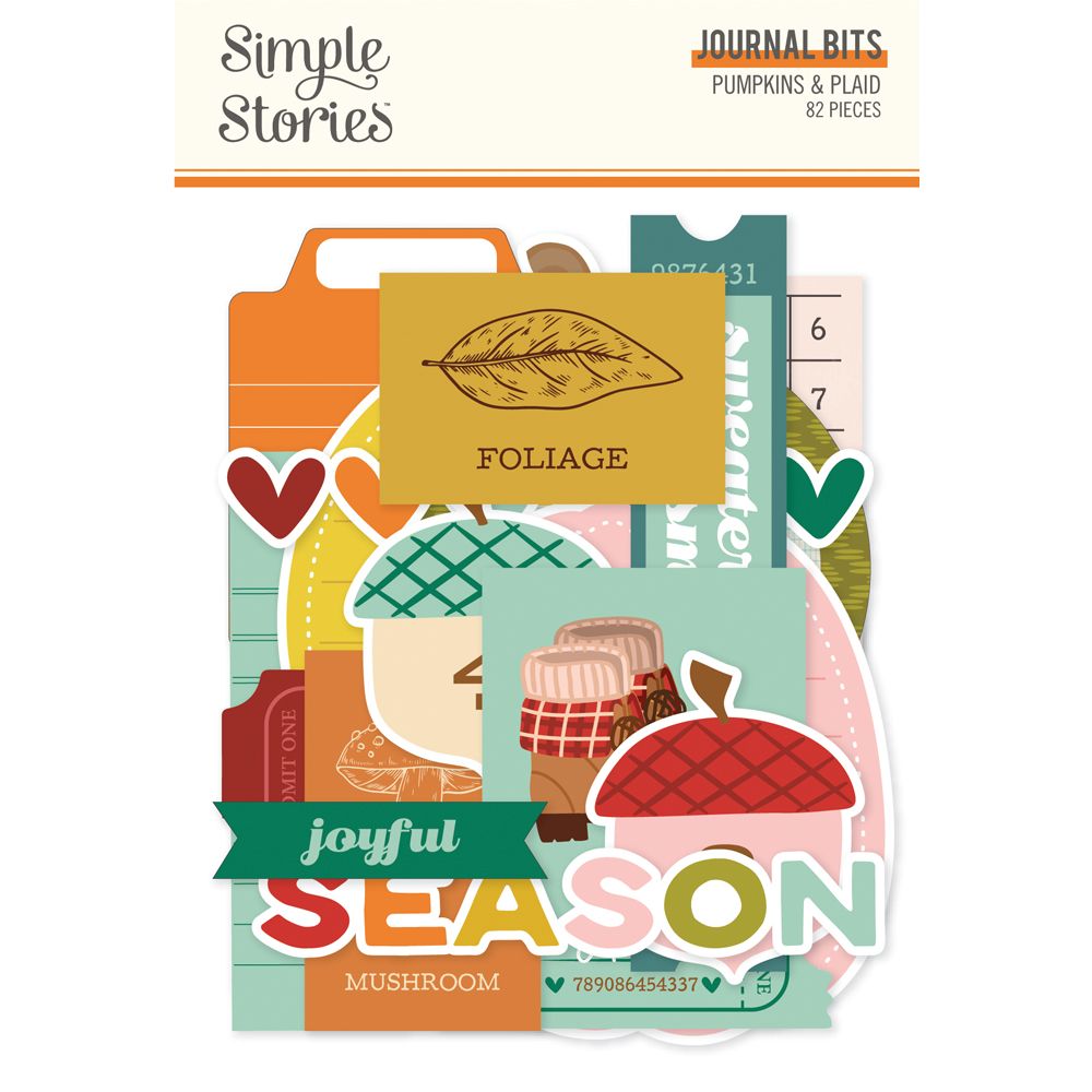Simple Stories Pumpkins & Plaid - Journal Bits & Pieces