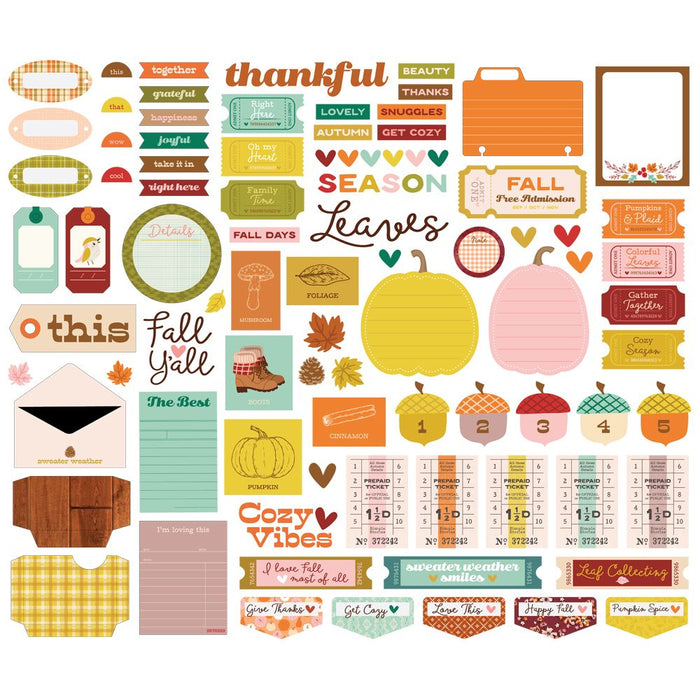 Simple Stories Pumpkins & Plaid - Journal Bits & Pieces