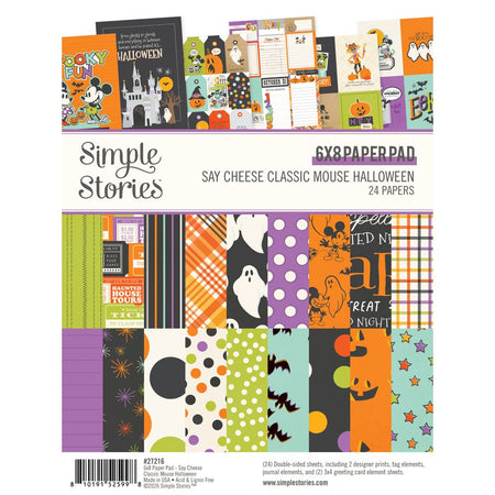 Simple Stories Say Cheese Classic Mouse Halloween - 6x8 Paper Pad