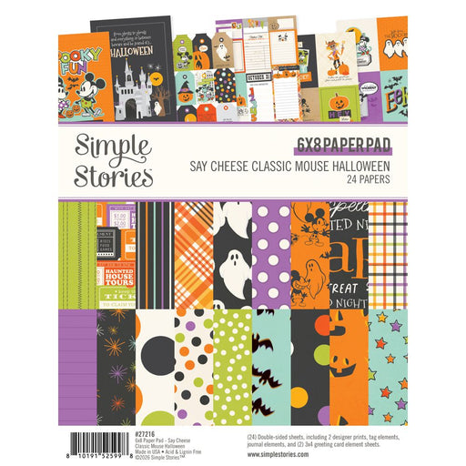 Simple Stories Say Cheese Classic Mouse Halloween - 6x8 Paper Pad
