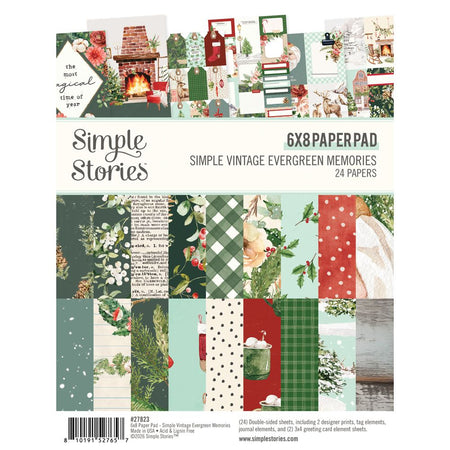 Simple Stories Simple Vintage Evergreen Memories - 6x8 Paper Pad