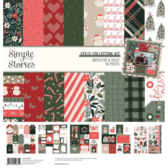 Simple Stories Mistletoe & Holly - 12x12 Collection Kit