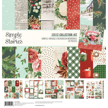 Simple Stories Simple Vintage Evergreen Memories - 12x12 Collection Kit