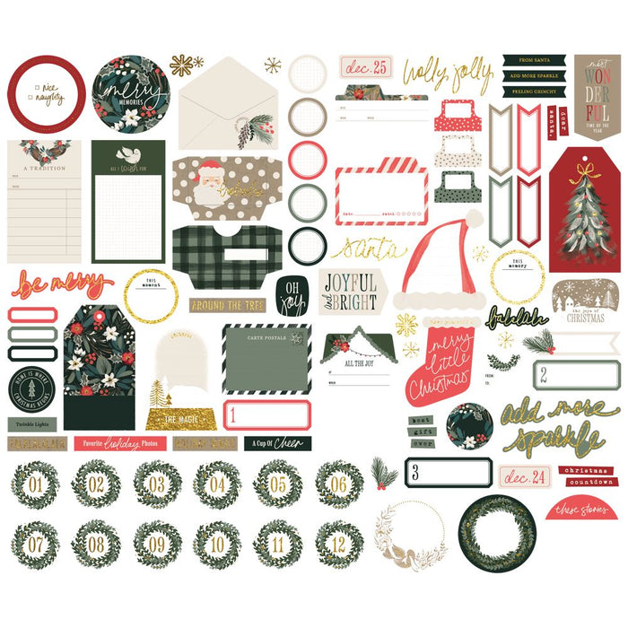 Simple Stories Mistletoe & Holly - Journal Bits & Pieces