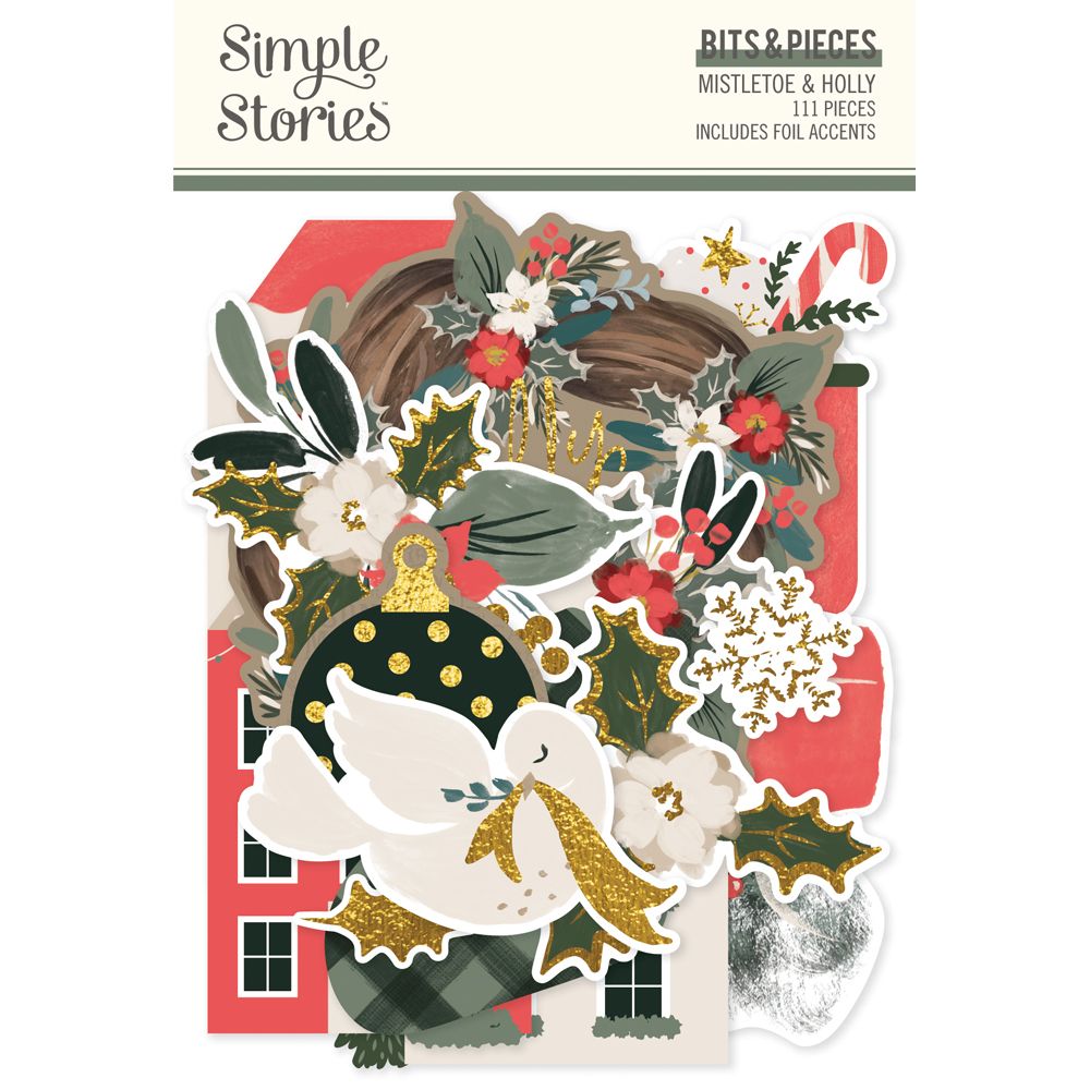 Simple Stories Mistletoe & Holly - Bits & Pieces Die Cuts