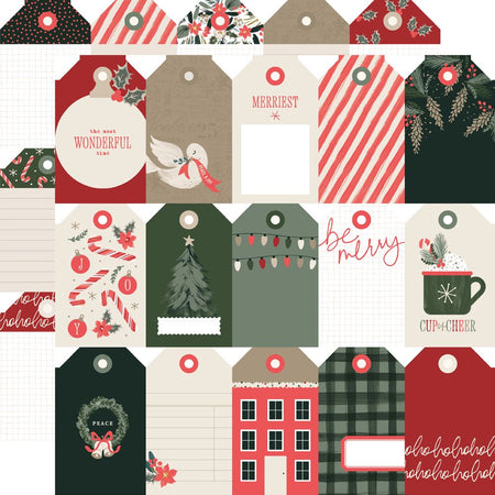 Simple Stories Mistletoe & Holly - Tag Elements