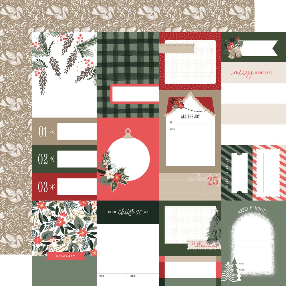 Simple Stories Mistletoe & Holly - Journal Elements