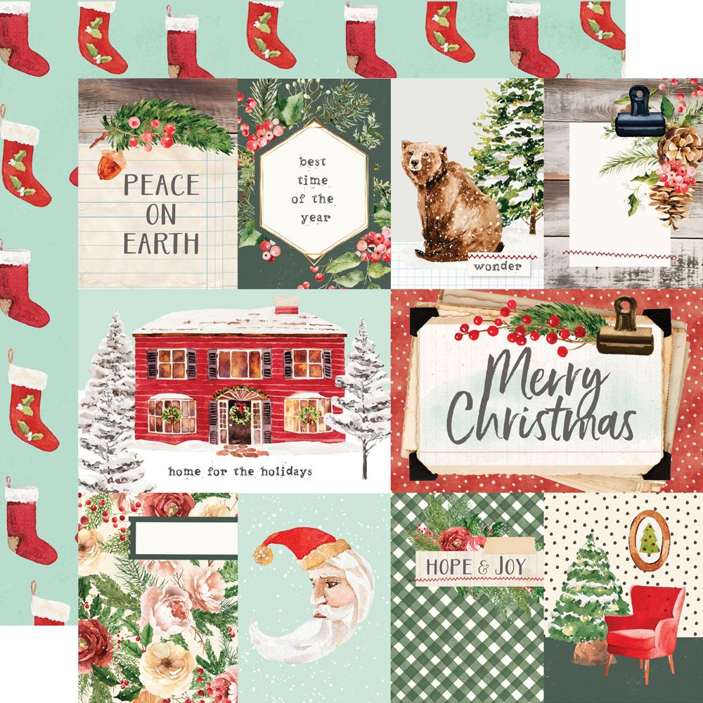 Simple Stories Simple Vintage Evergreen Memories - 3x4/4x6 Elements
