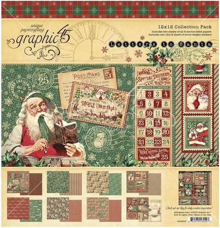 Graphic 45 Letters To Santa - 12x12 Collection Pack