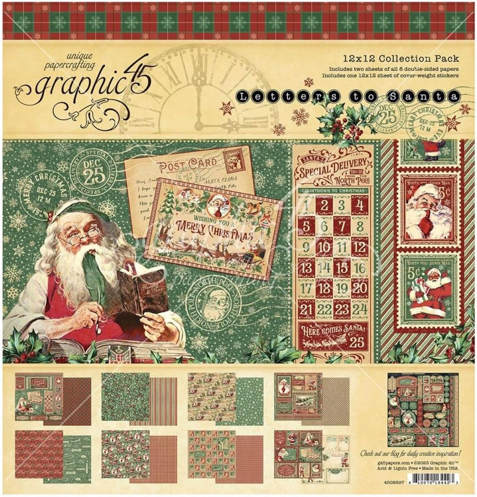 Graphic 45 Letters To Santa - 12x12 Collection Pack