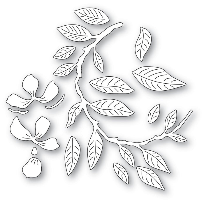 Memory Box Die - Curved Magnolia Branch