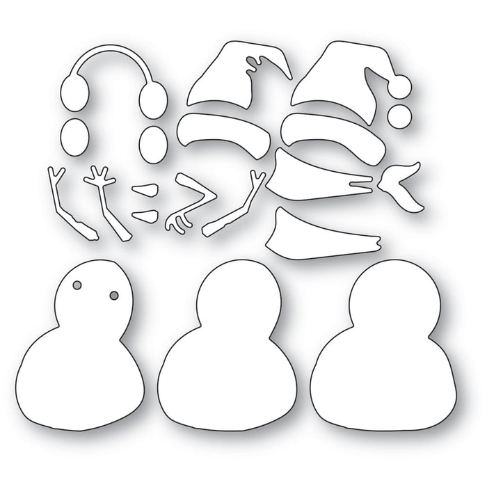 Memory Box Die - Layered Friendly Snowman