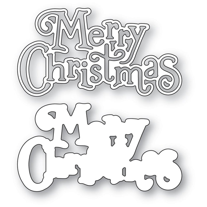 Memory Box Die - Merry Christmas Jolly Script