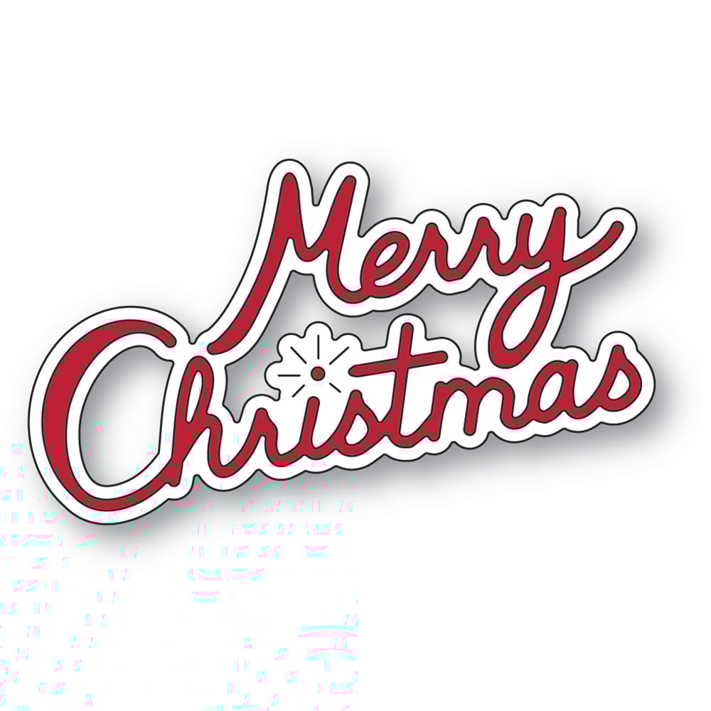 Memory Box Die - Merry Christmas Charmed Script