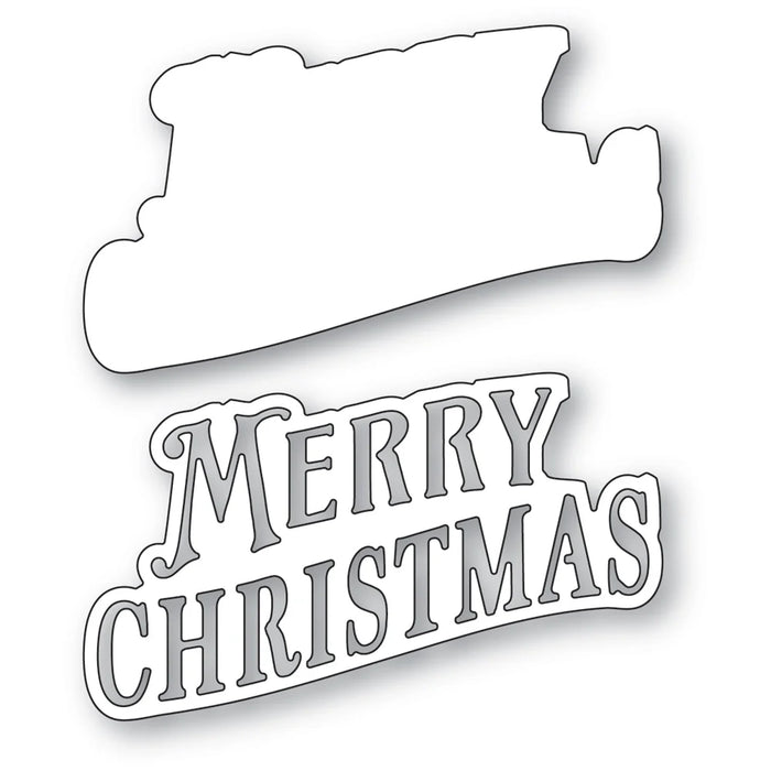 Memory Box Die - Merry Christmas Swirl