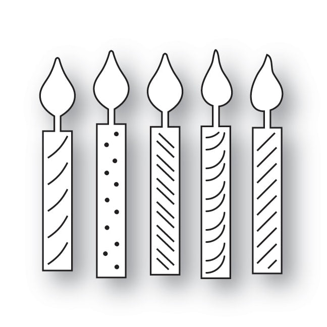 Memory Box Die - Jolly Candles