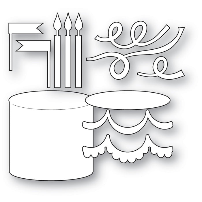 Memory Box Die - Birthday Party Cake