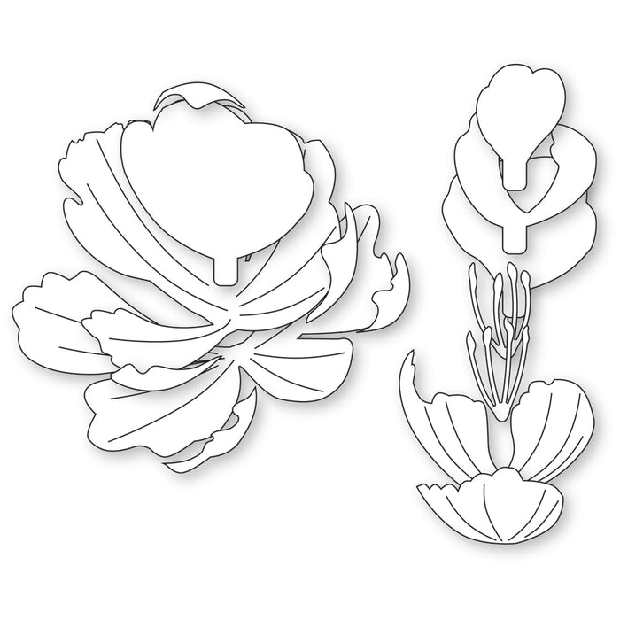 Memory Box Die - Refined Peony Bloom