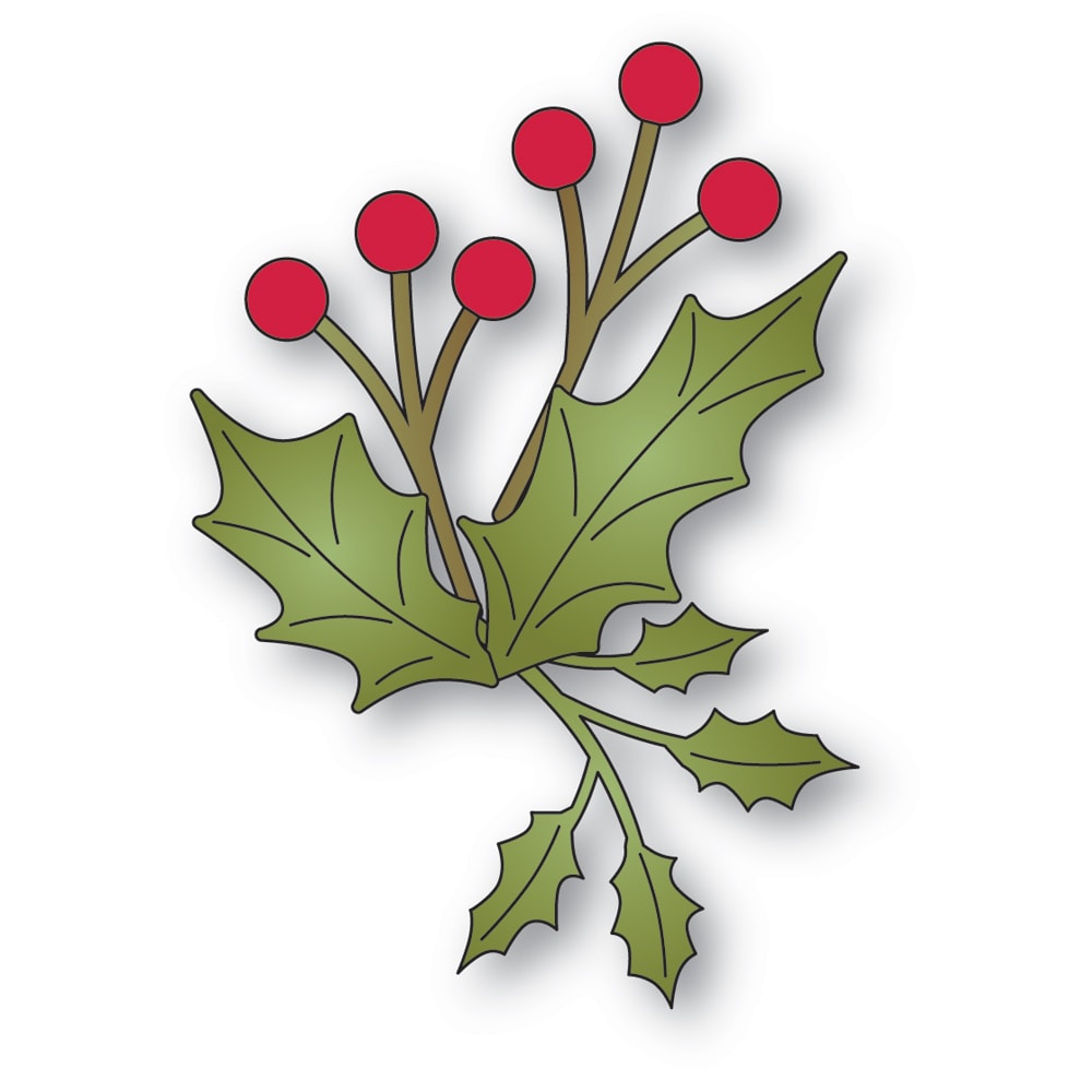 Memory Box Die - Forest Holly Sprig