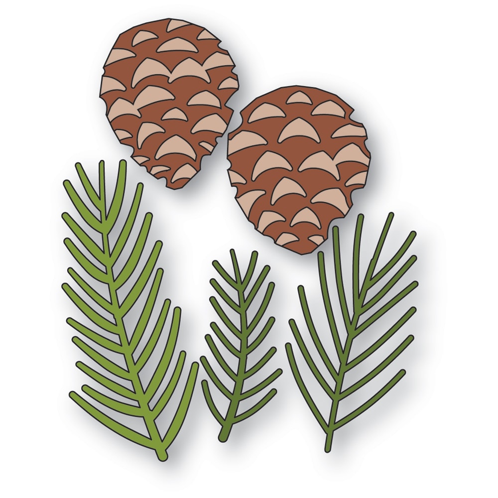 Memory Box Die - Pine Needles & Cones