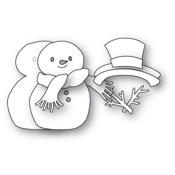 Memory Box Die - Dapper Snowman