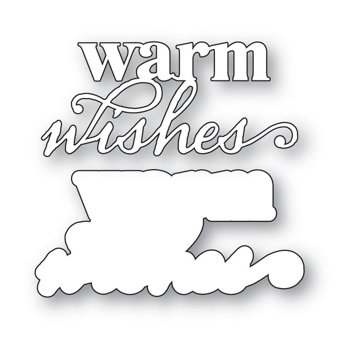 Memory Box Die - Warm Wishes Stylish Script
