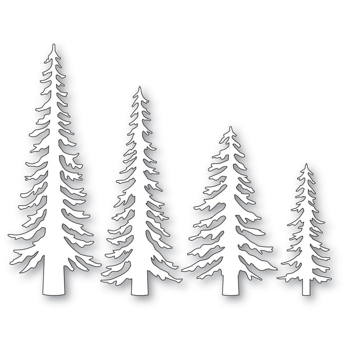 Memory Box Die - Tall Evergreen Trees