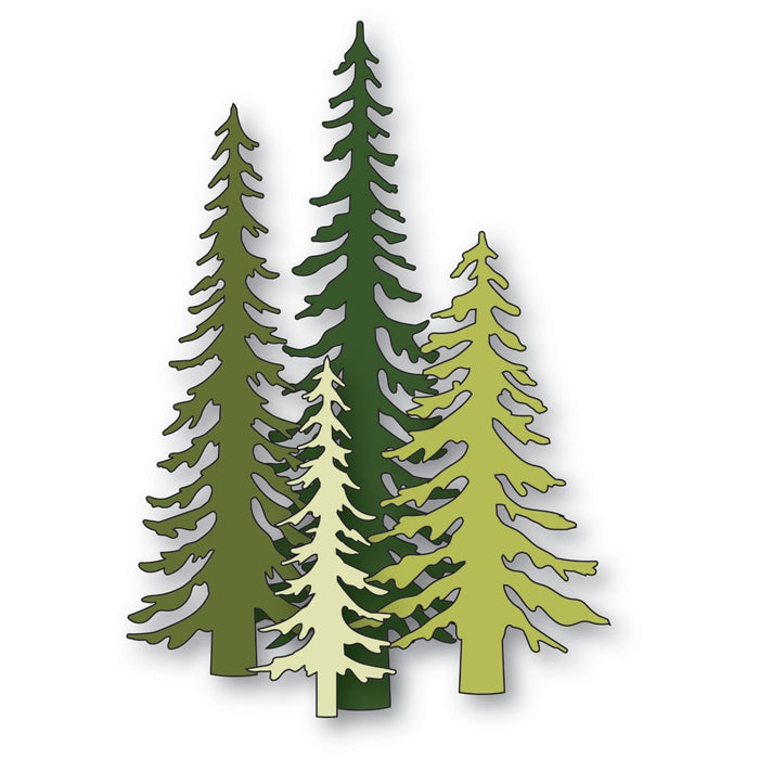 Memory Box Die - Tall Evergreen Trees