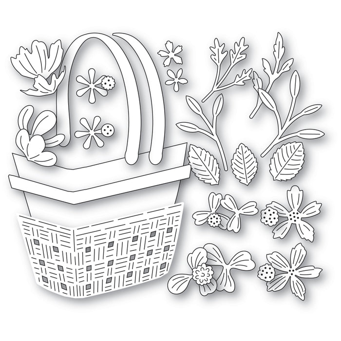 Memory Box Die - Woven Flower Basket