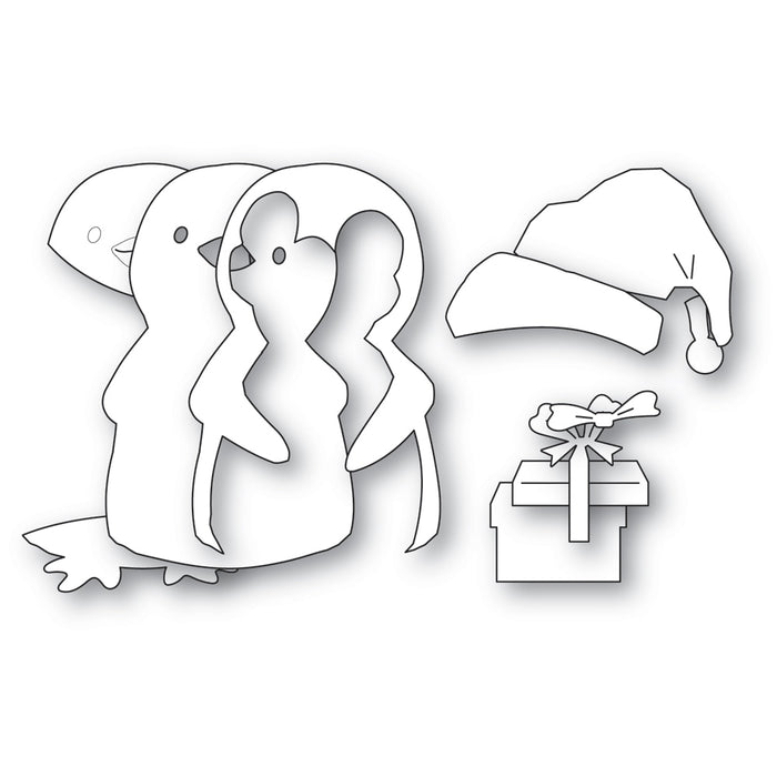 Memory Box Die - Gift Penguin