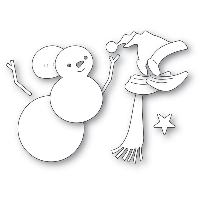 Memory Box Die - Wishful Snowman