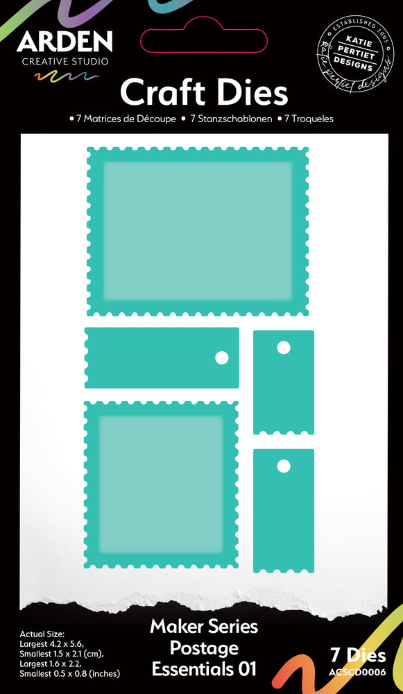 Arden Creative Studio Katie Pertiet Page Starters - Postage Essentials 01 Dies