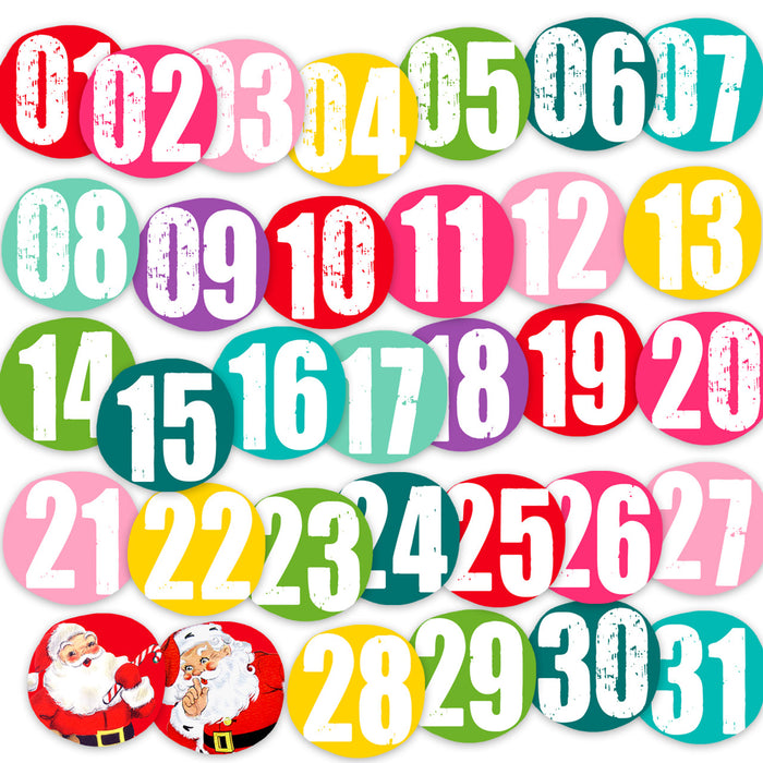 Pretty Little Studio Candy Cane - Advent Numbers