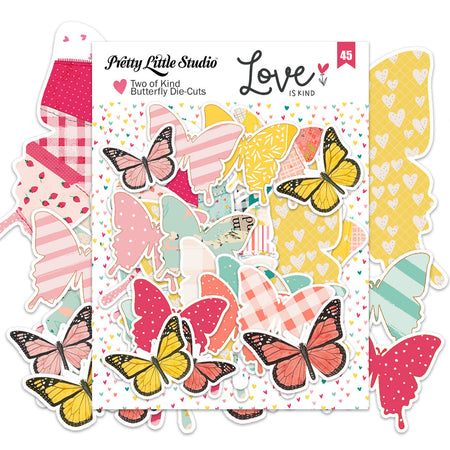Pretty Little Studio Love Is Kind - Two Of A Kind Butterflies Die Cuts