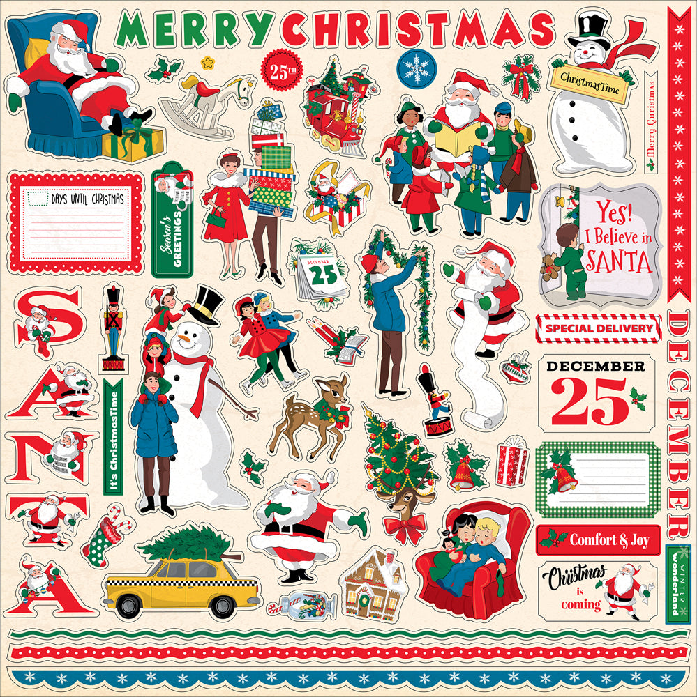 Carta Bella Season's Greetings - Element Stickers — Papermaze
