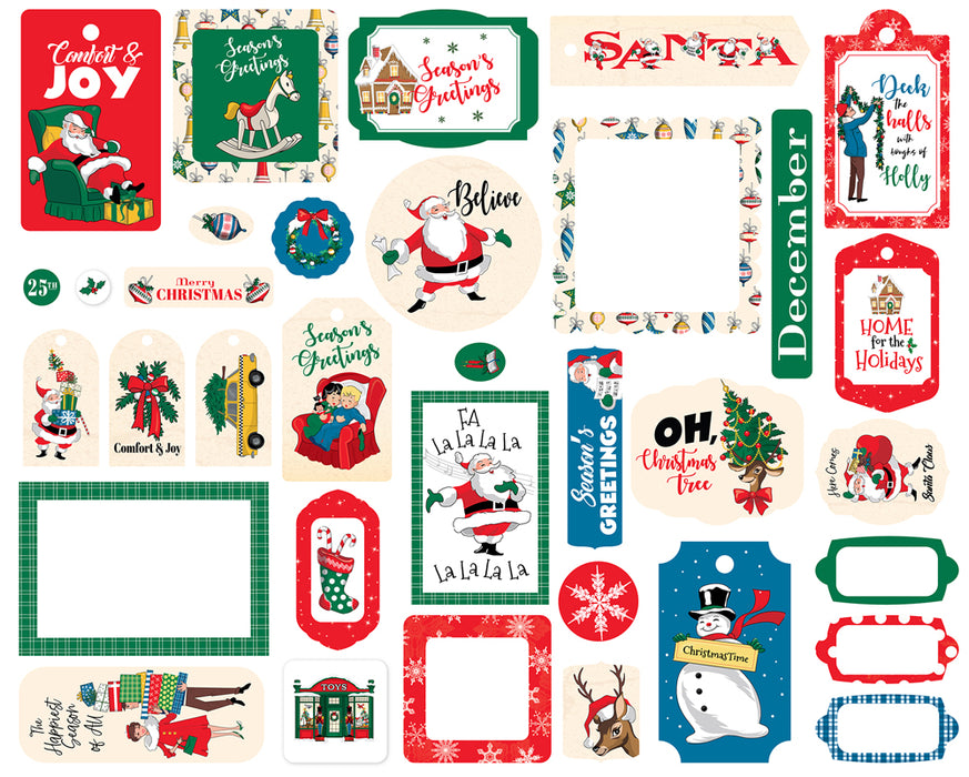 Carta Bella Season's Greetings - Ephemera Frames & Tags