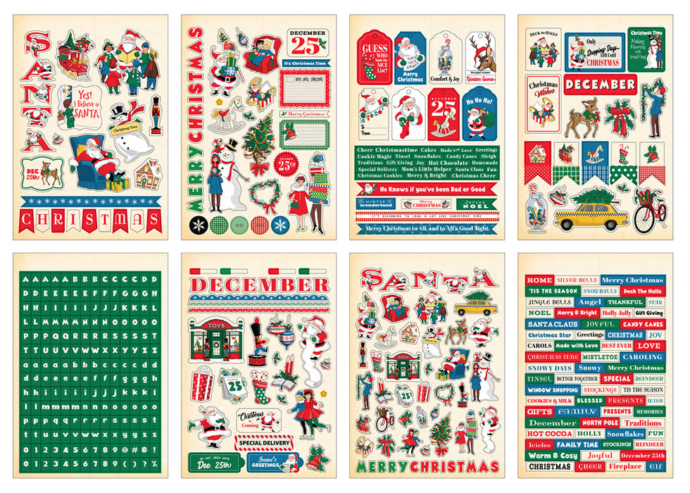 Carta Bella Season's Greetings - Sticker Book