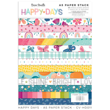 Cocoa Vanilla Studio Happy Days - A5 Paper Stack