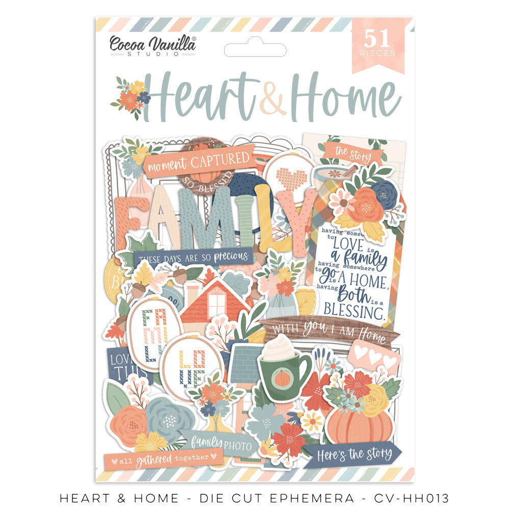 Cocoa Vanilla Studio Heart & Home - Die-Cut Ephemera