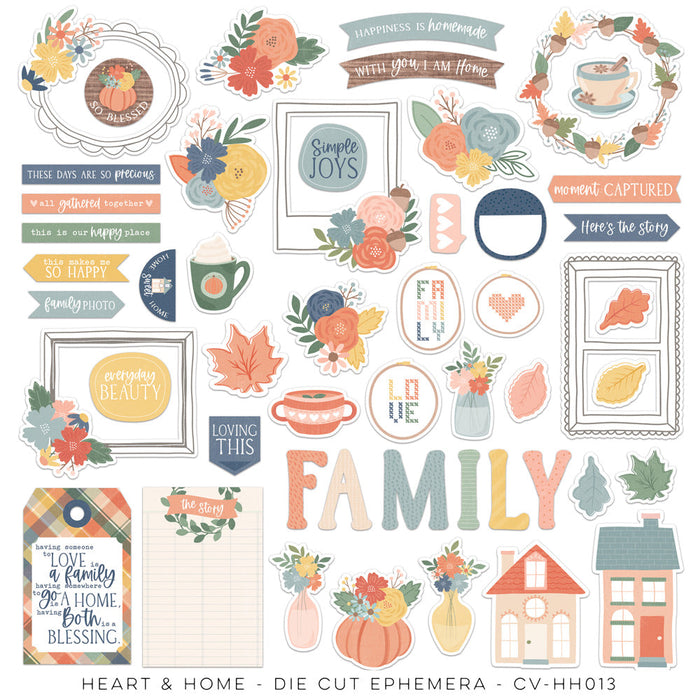 Cocoa Vanilla Studio Heart & Home - Die-Cut Ephemera