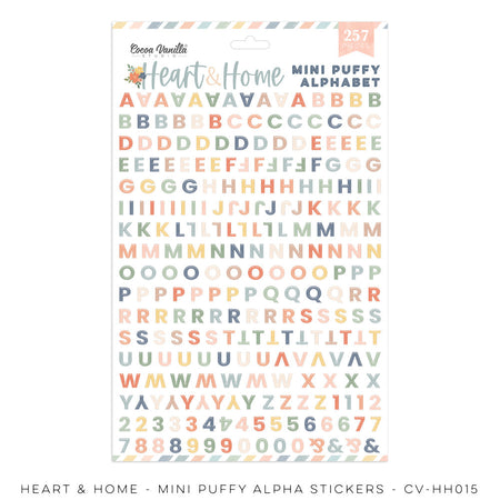 Cocoa Vanilla Studio Heart & Home - Mini Puffy Alphabet