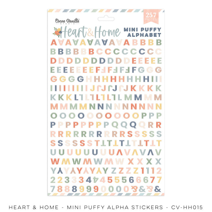 Cocoa Vanilla Studio Heart & Home - Mini Puffy Alphabet