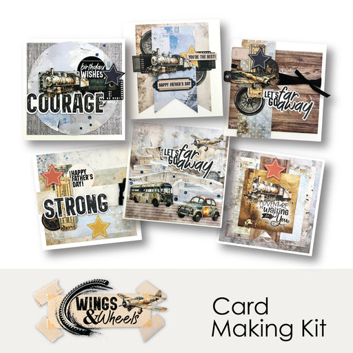 Uniquely Creative Wings & Wheels - Card Making Kit
