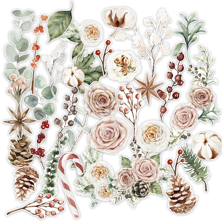 Pretty Little Studio Comfort & Joy - Centerpiece Florals Die-Cuts