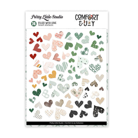 Pretty Little Studio Comfort & Joy - Filled With Love Heart Stickers