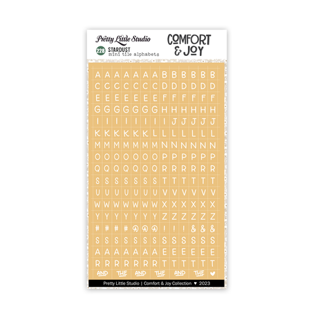 Pretty Little Studio Comfort & Joy - Mini ABC Stickers Stardust