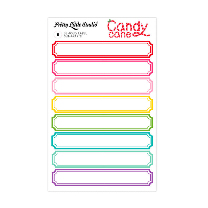 Pretty Little Studio Candy Cane - Be Jolly Labels Cut Aparts