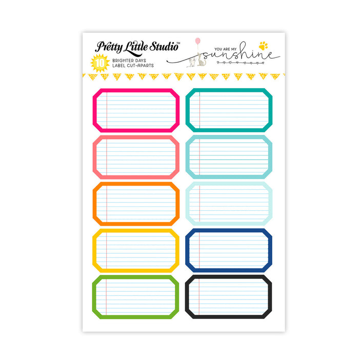 Pretty Little Studio You Are My Sunshine - Brighter Days Labels Cut Aparts