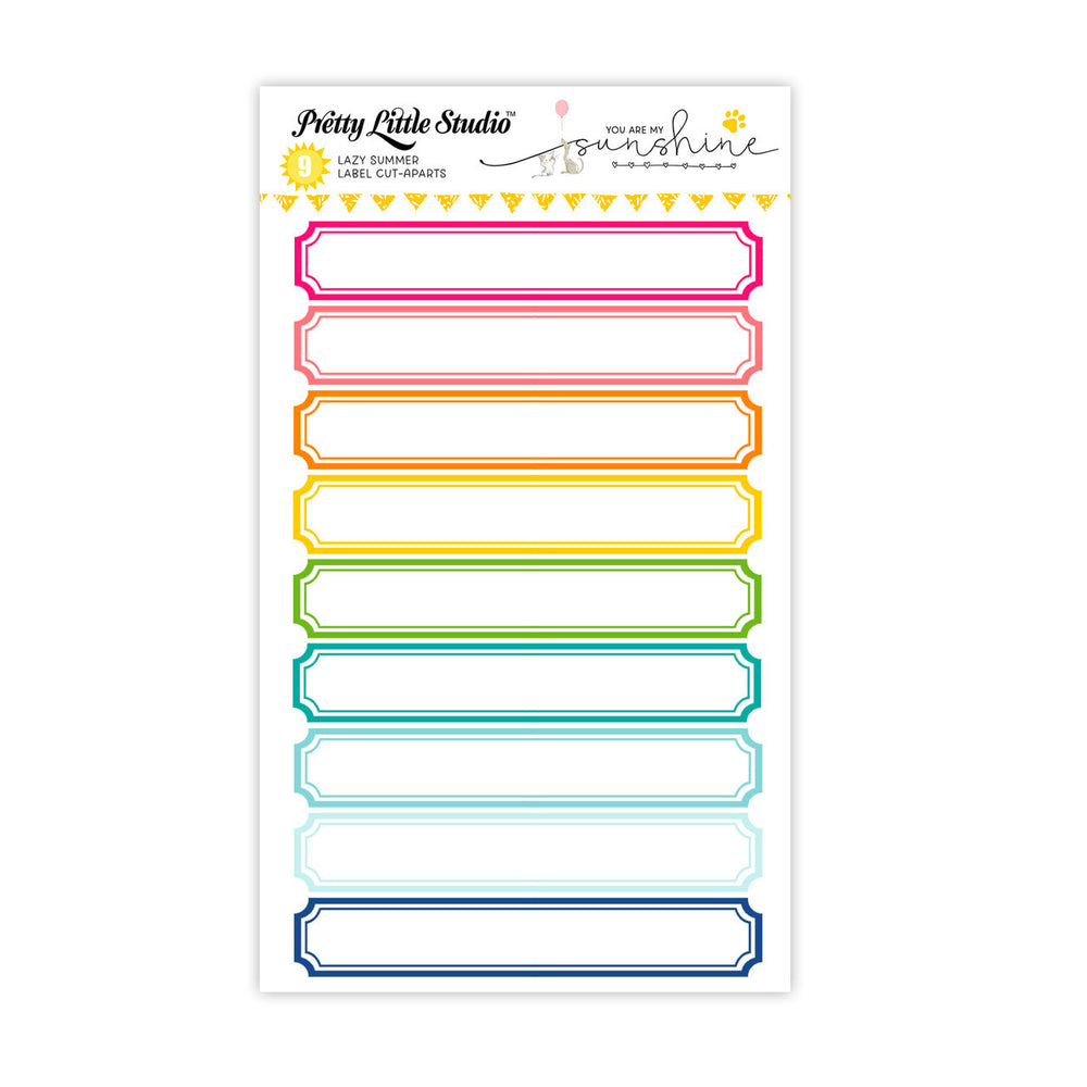 Pretty Little Studio You Are My Sunshine - Lazy Summer Labels Cut Aparts